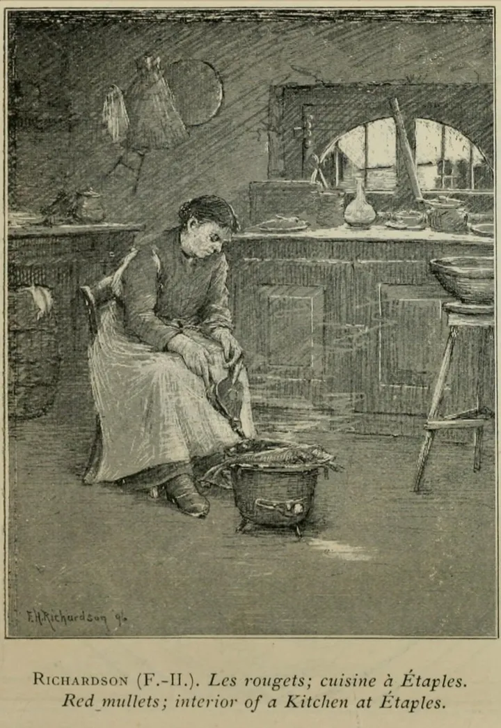 Catalogue illustration of Les Rougets (Red Mullets)