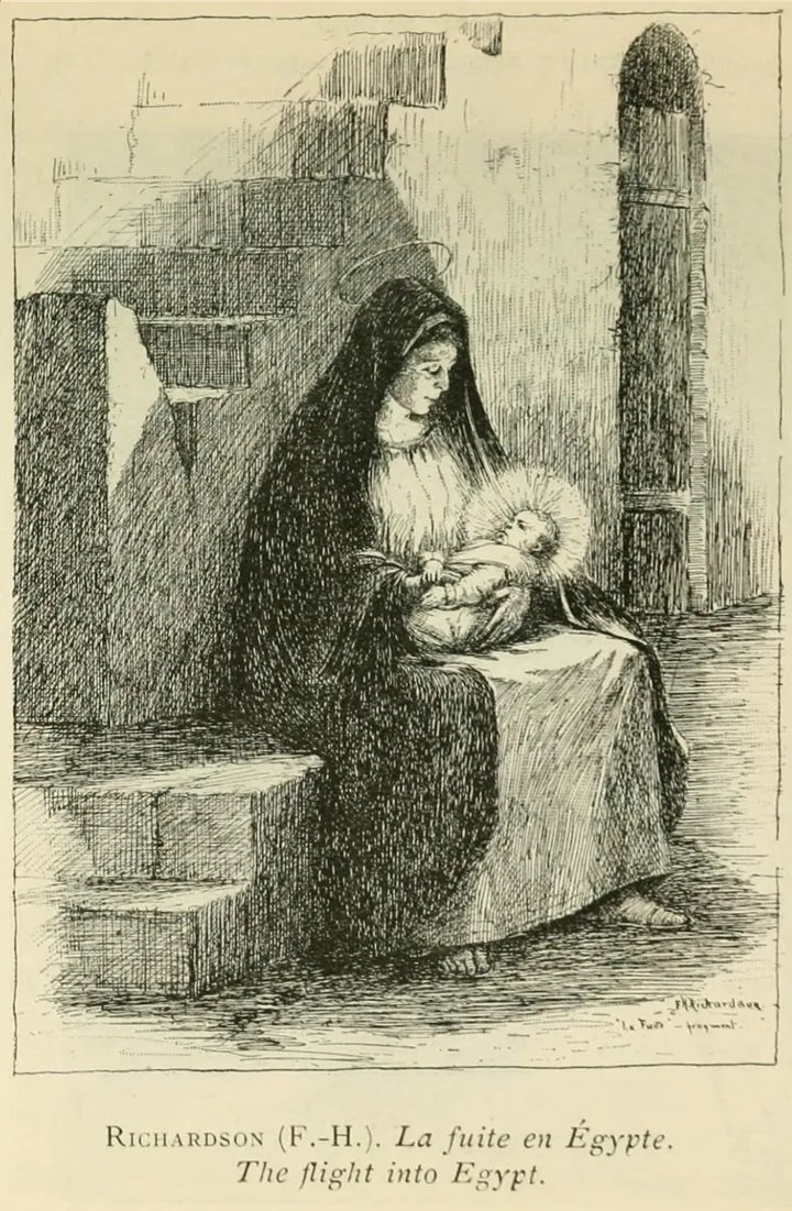 Catalogue illustration of The Flight into Egypt